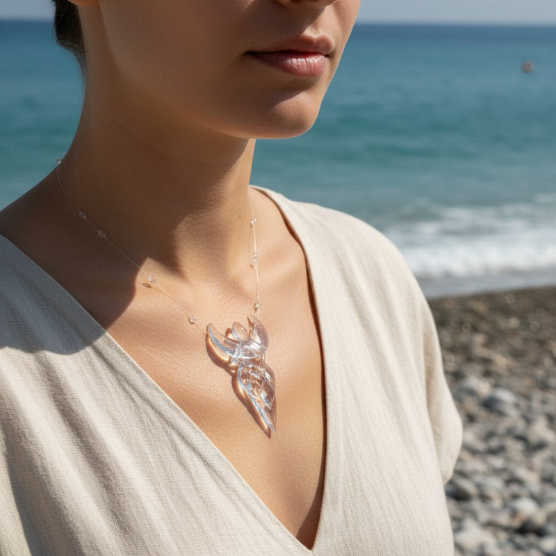 Elven Dew Necklace – Lunar Bloom