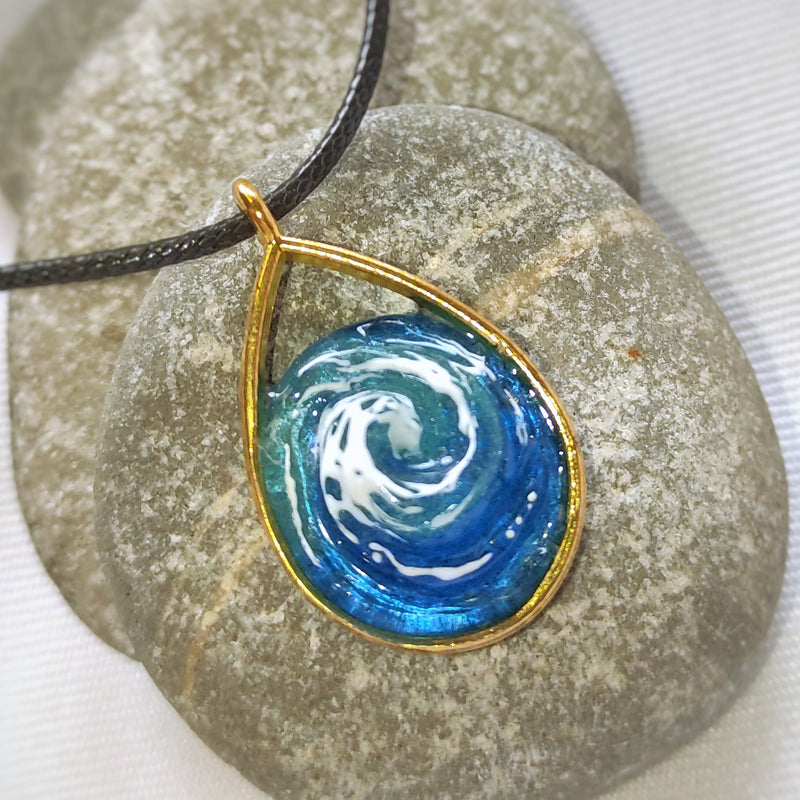Sea Drop Pendant – Handmade