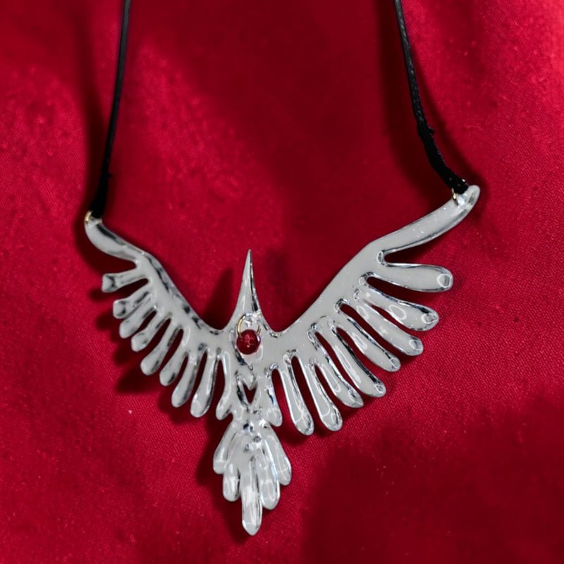 Rising Raven Necklace – Handmade