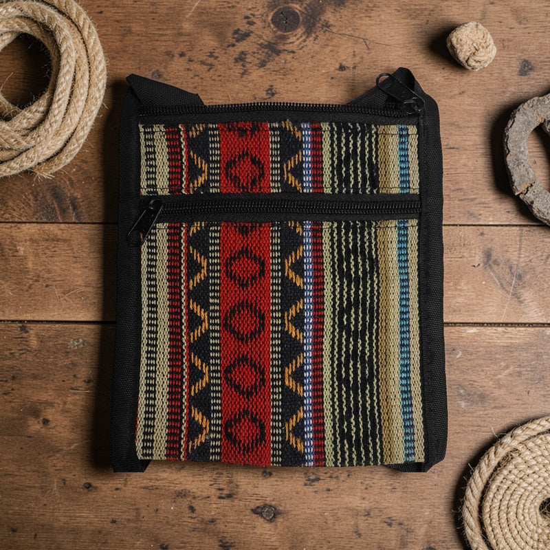 Boho Hemp Mini Pouch – One of a Kind