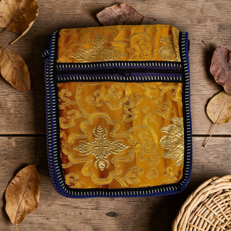 Orient Silk Crossbody Pouch