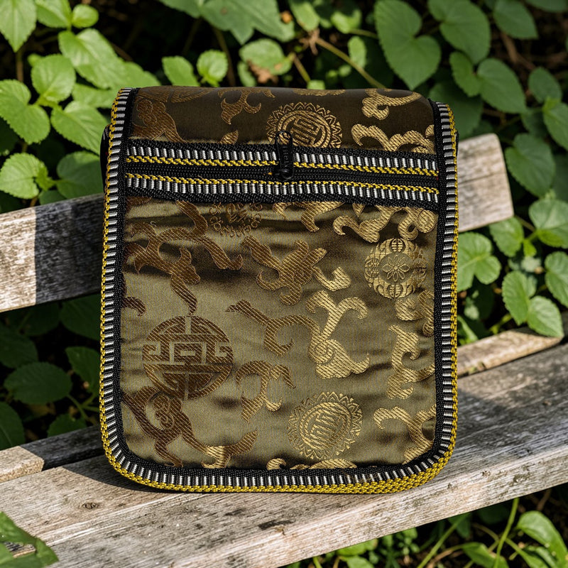 Orient Silk Crossbody Pouch