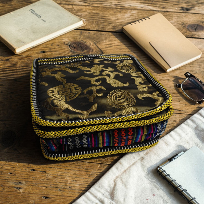 Orient Silk Crossbody Pouch