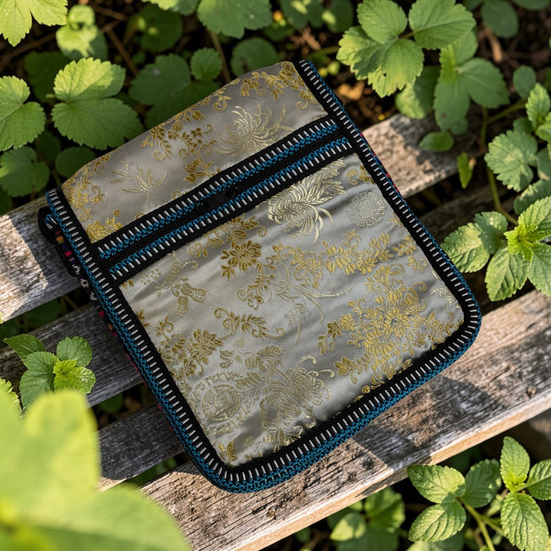 Orient Silk Crossbody Pouch