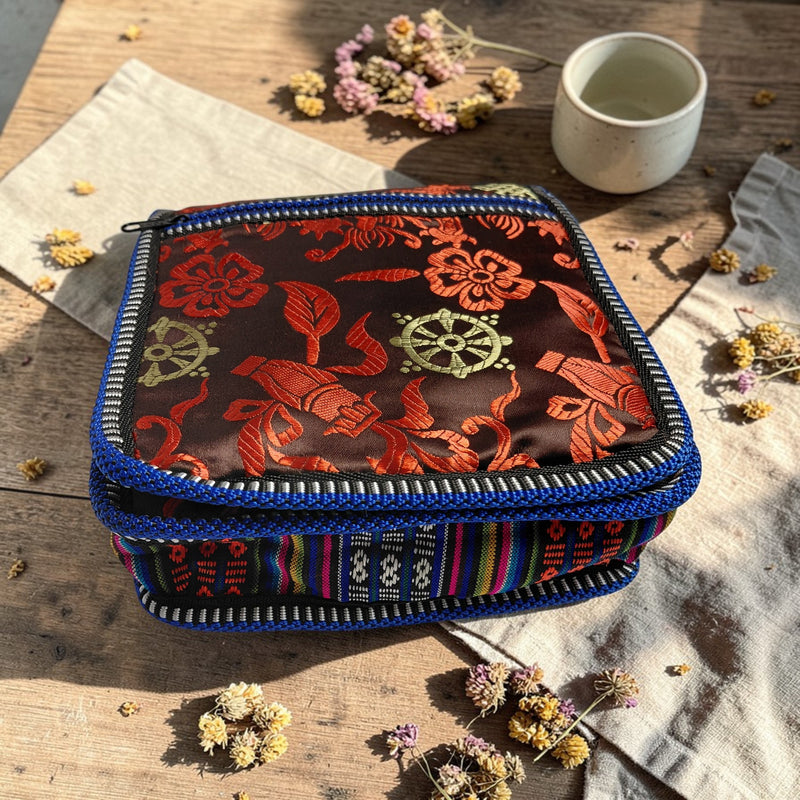 Orient Silk Crossbody Pouch