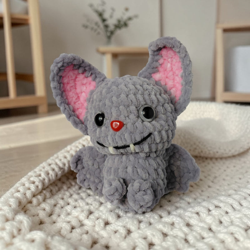 Handmade Crochet Bat Toy