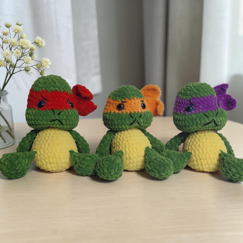 Handmade Crochet Ninja Turtles Toy