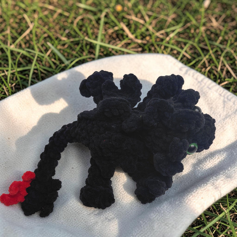 Hand-Crocheted Dragon Toy