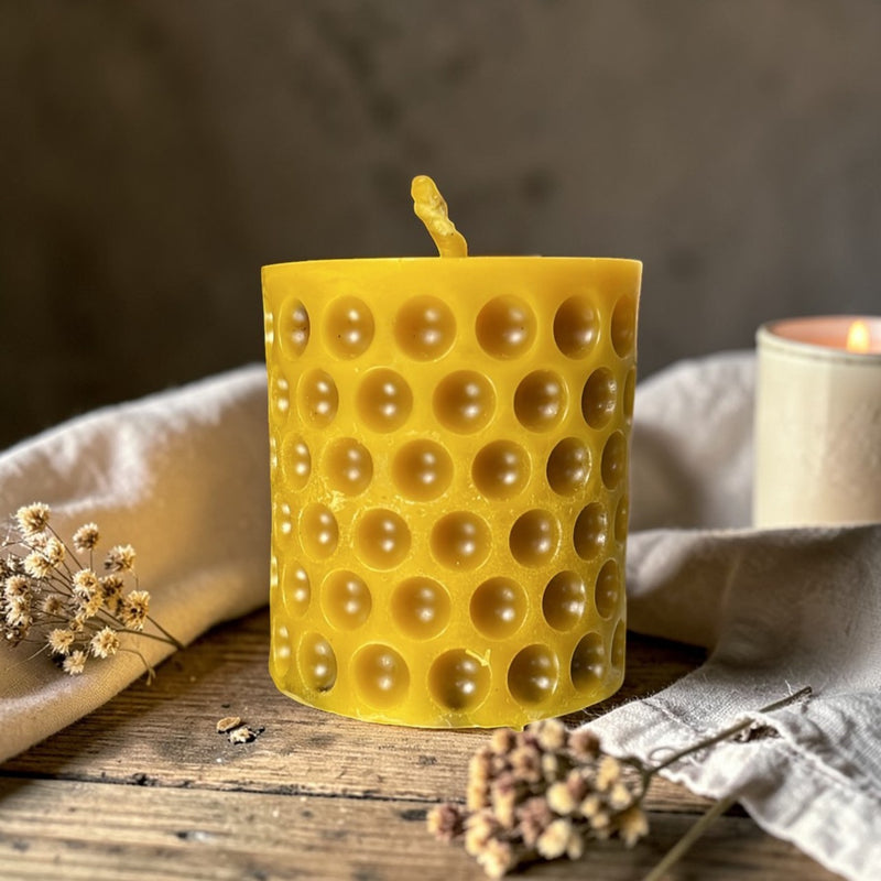 Honeycomb Beeswax Candle