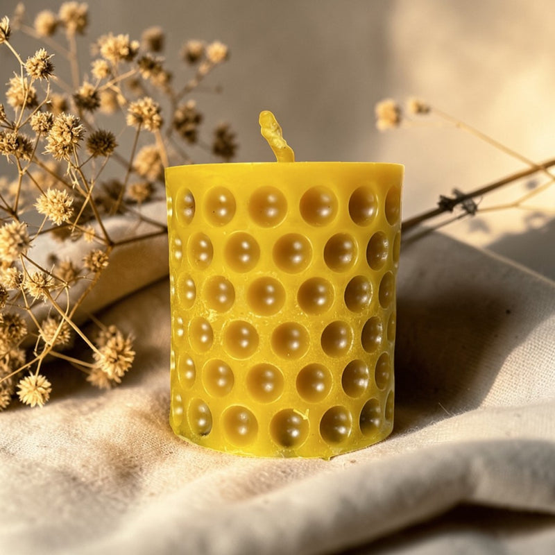 Honeycomb Beeswax Candle