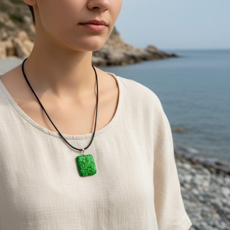 Emerald Griffin Pendant
