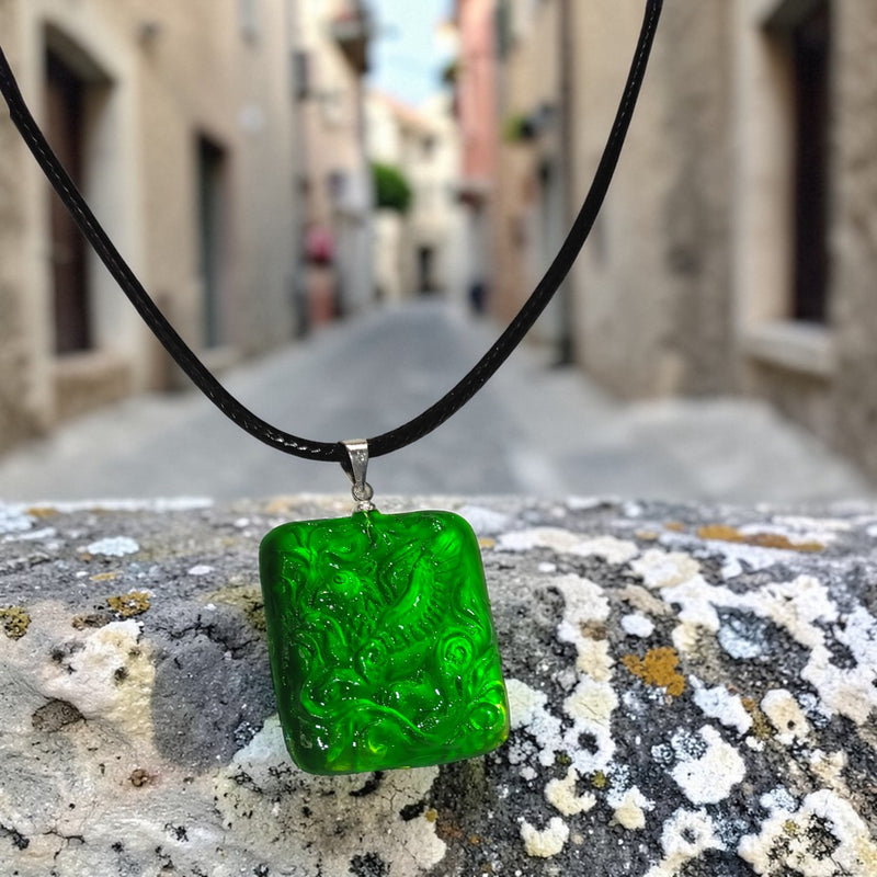 Emerald Griffin Pendant