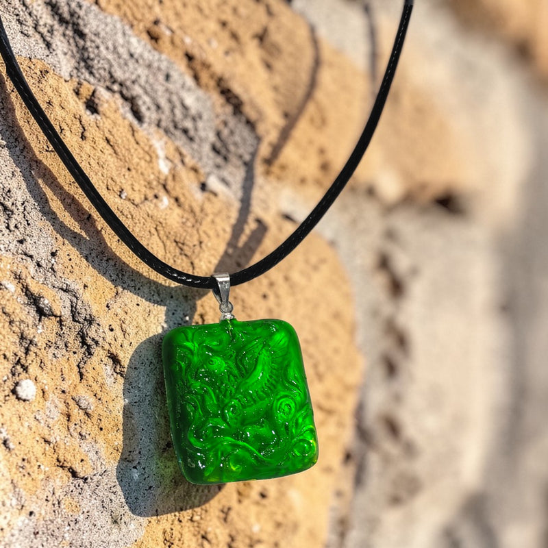 Emerald Griffin Pendant