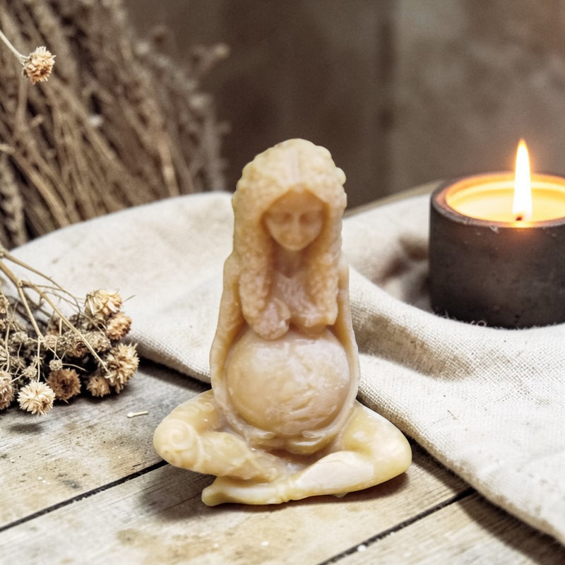 Goddess Beeswax Candle
