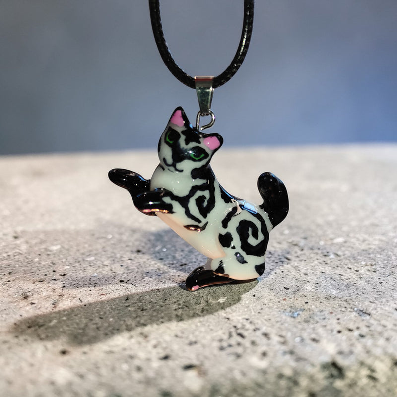Kotor Cat Pendant – Black & White