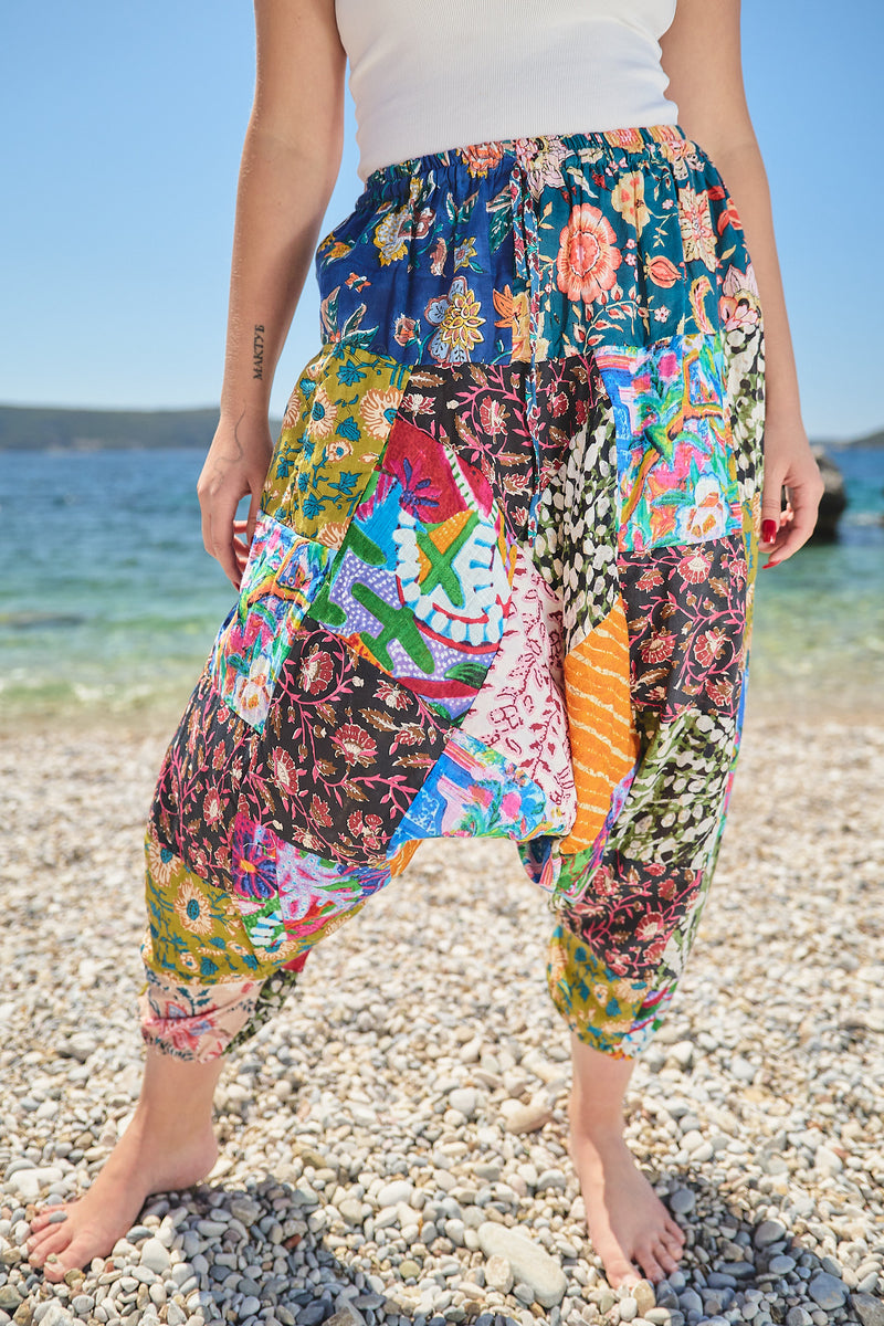 Patchwork Aladdin Pants 2