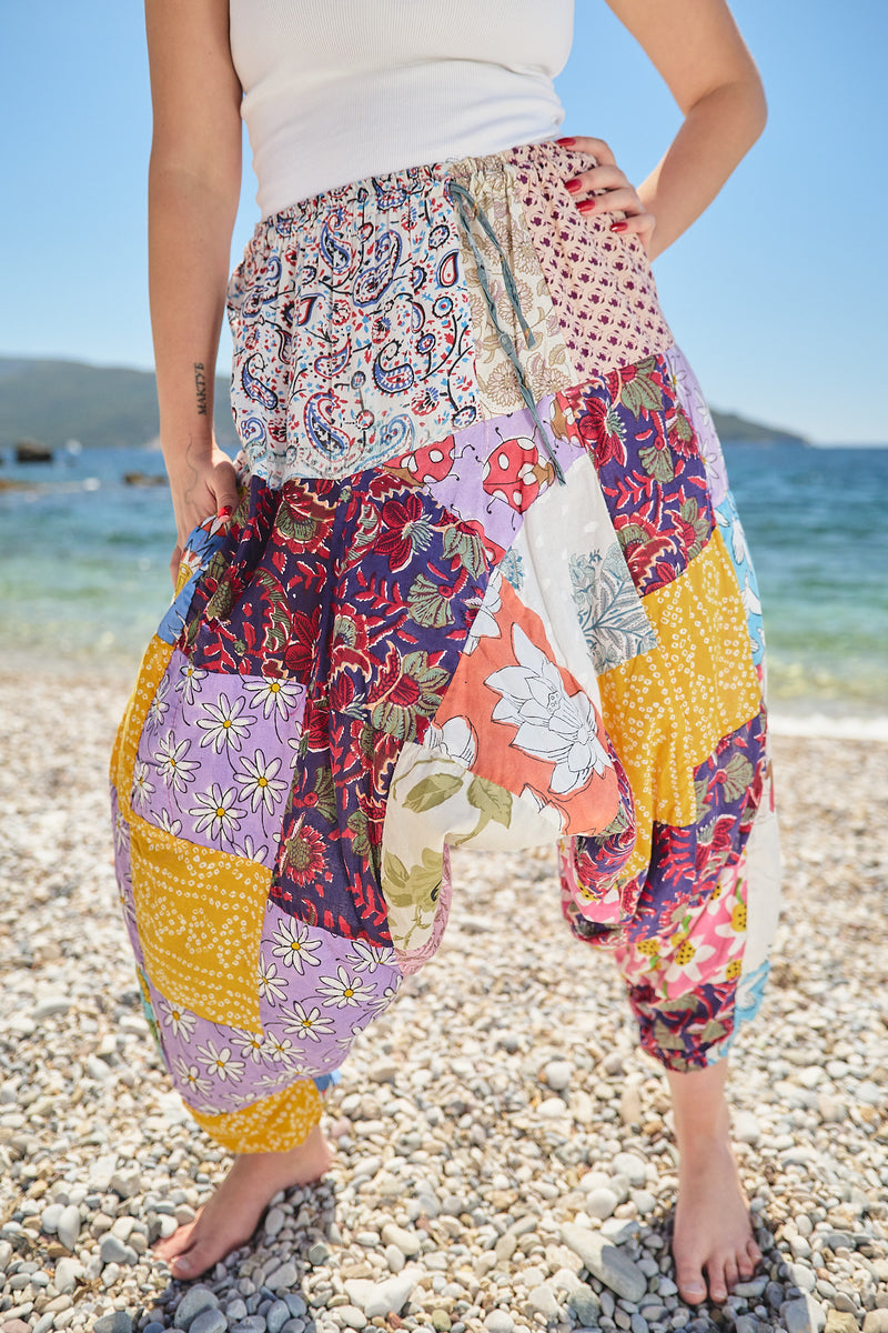 Patchwork Aladdin Pants 5