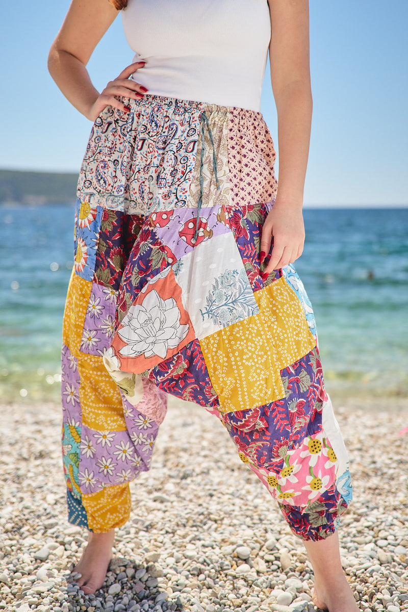 Patchwork Aladdin Pants 5