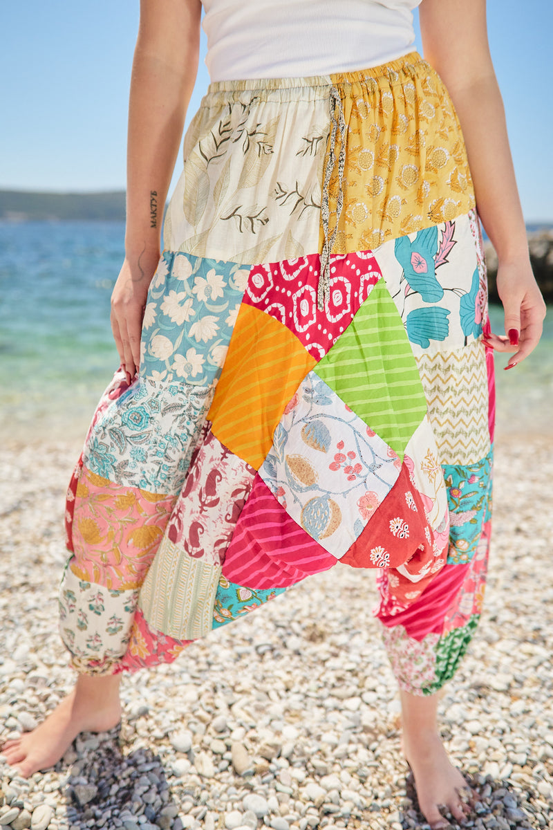 Patchwork Aladdin Pants 6