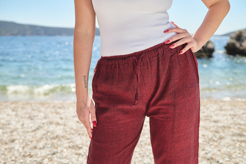 Cotton Drawstring Pants