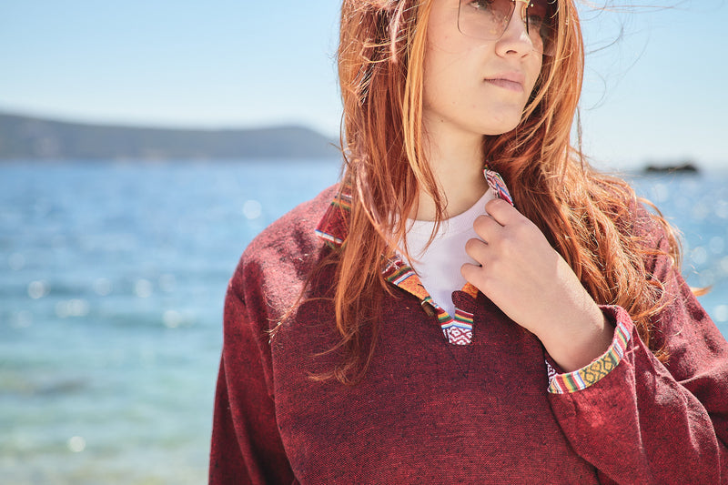 Cotton Shirt with Woven Details