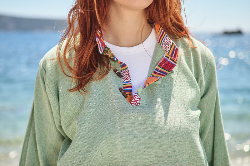 Cotton Shirt with Woven Details