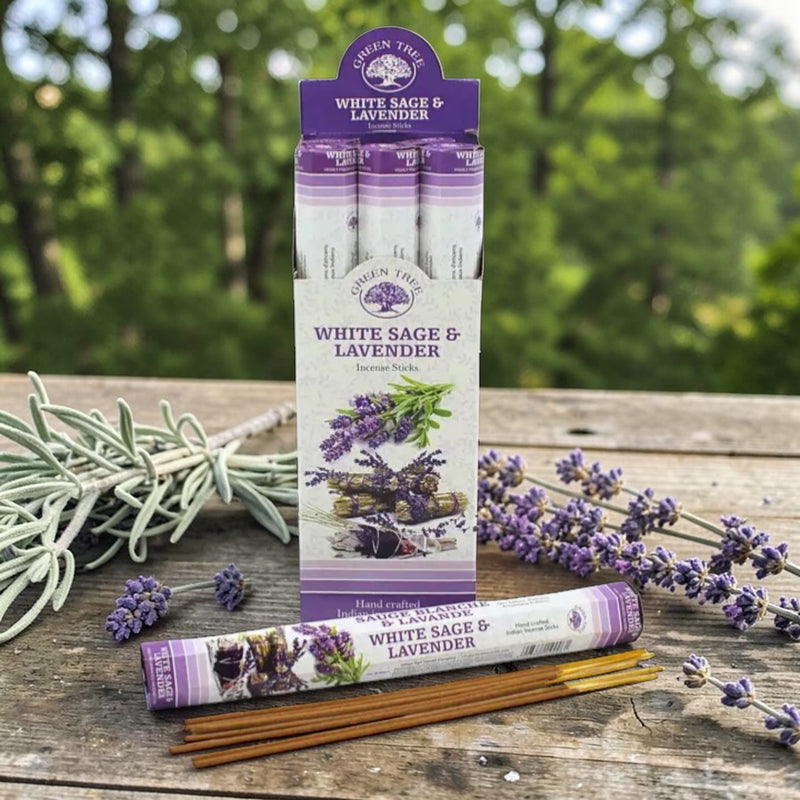 White Sage & Lavender Incense Sticks
