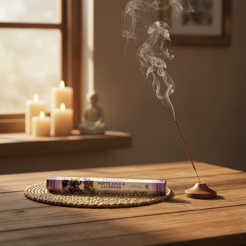 White Sage & Lavender Incense Sticks