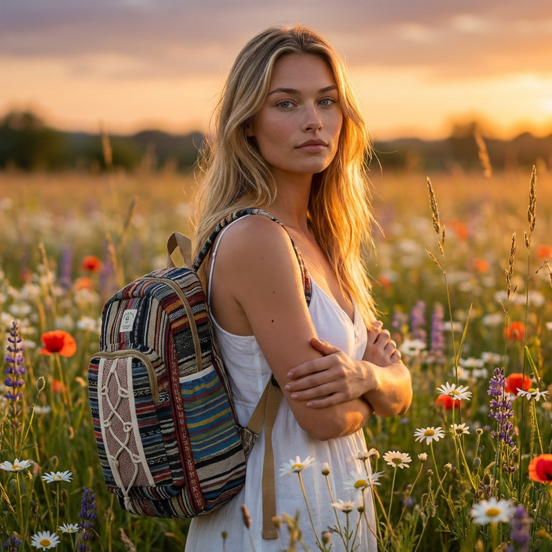 Boho Hemp Backpack – Caravan Trail