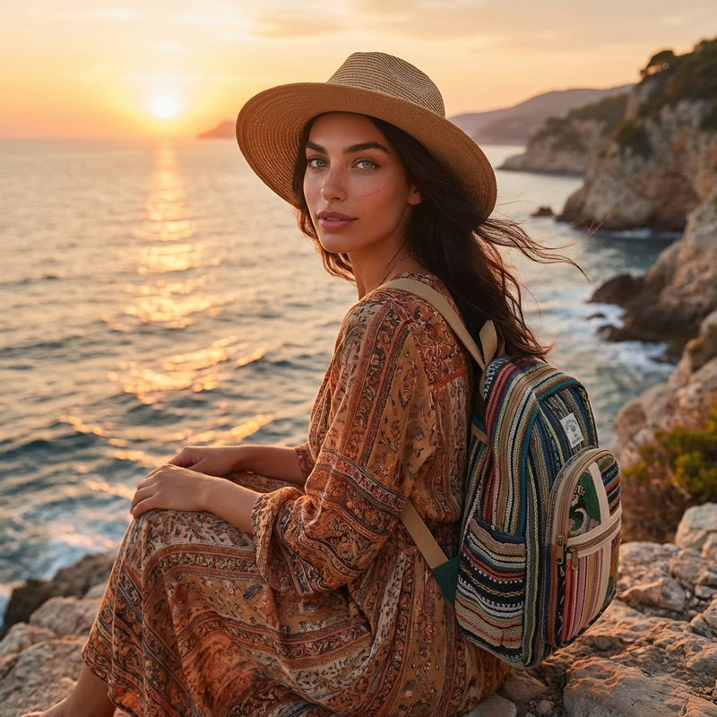 Boho Hemp Backpack – Nomad Road