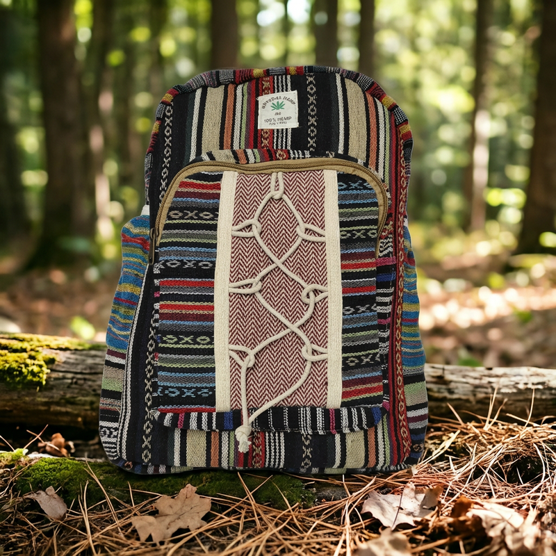 Boho Hemp Backpack – Caravan Trail