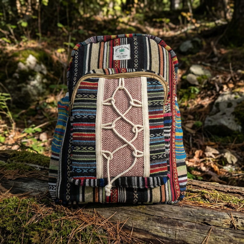 Boho Hemp Backpack – Caravan Trail