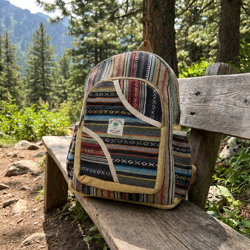 Boho Hemp Backpack – Mountain Caravan