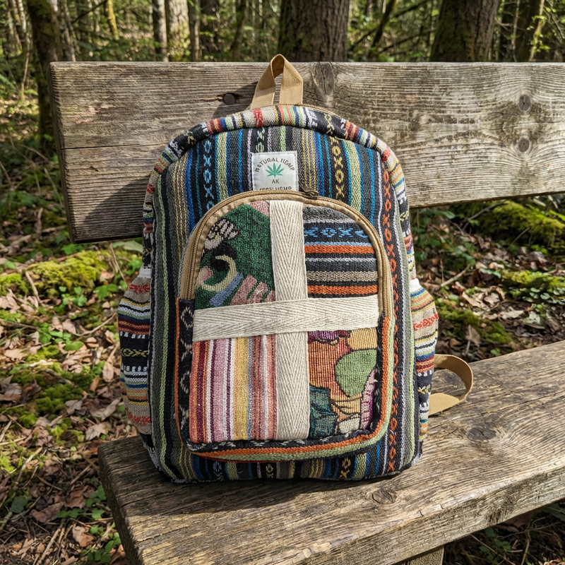Boho Hemp Backpack – Nomad Road