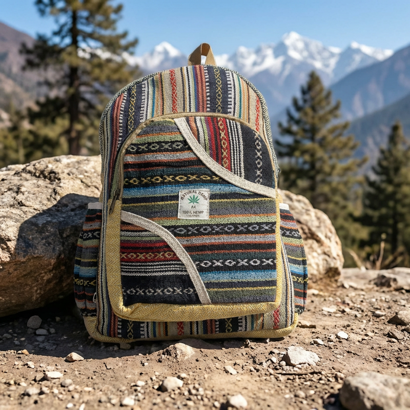 Boho Hemp Backpack – Mountain Caravan