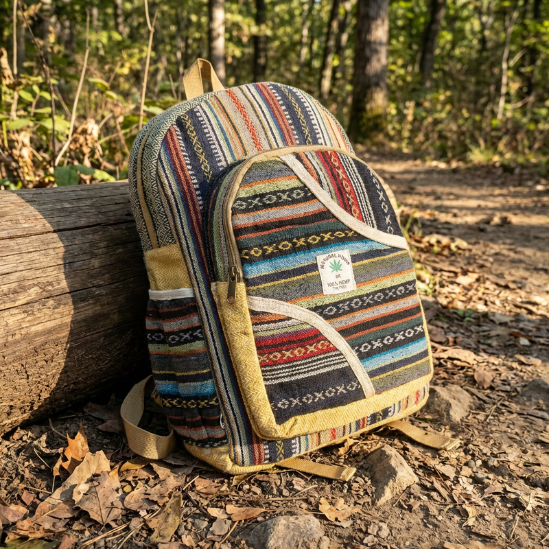 Boho Hemp Backpack – Mountain Caravan